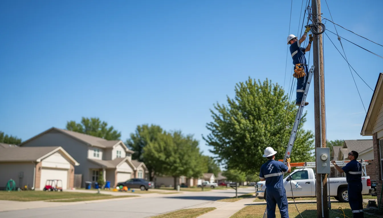 Residential electrician providing installation services in Lynn, IN